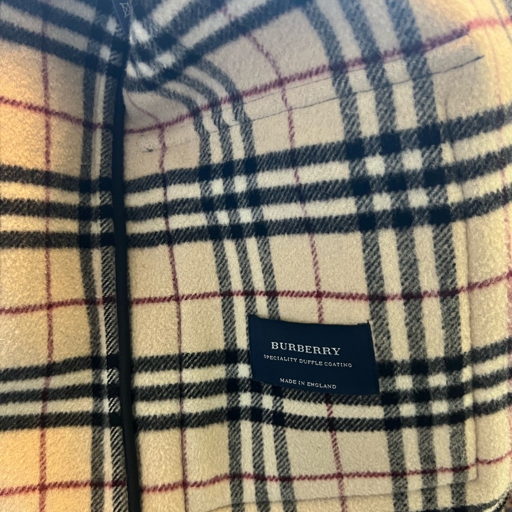 Burberry London Womens Hoodie Peacoat Jacket Sz 10 Nova Check Lining - Picture 4 of 9